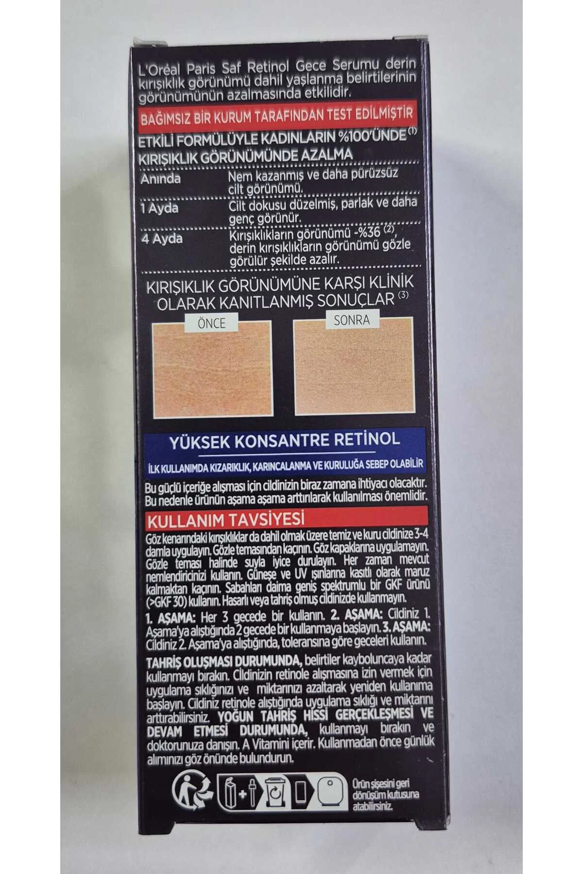 Revitalift Lazer Saf Retinol Cilt Bakım Seti 5li