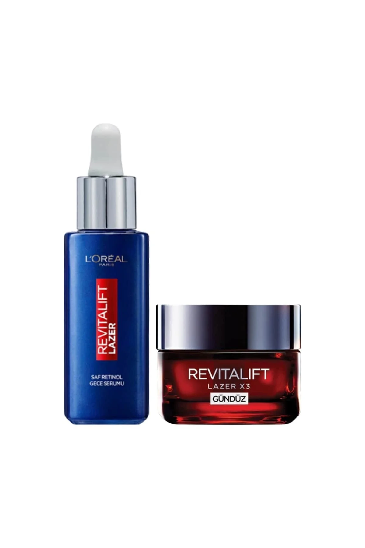Revitalift Lazer Saf Retinol Gece Serumu 30 Ml + Lazer Yaşlanma Karşıtı Gündüz Kremi 50 Ml