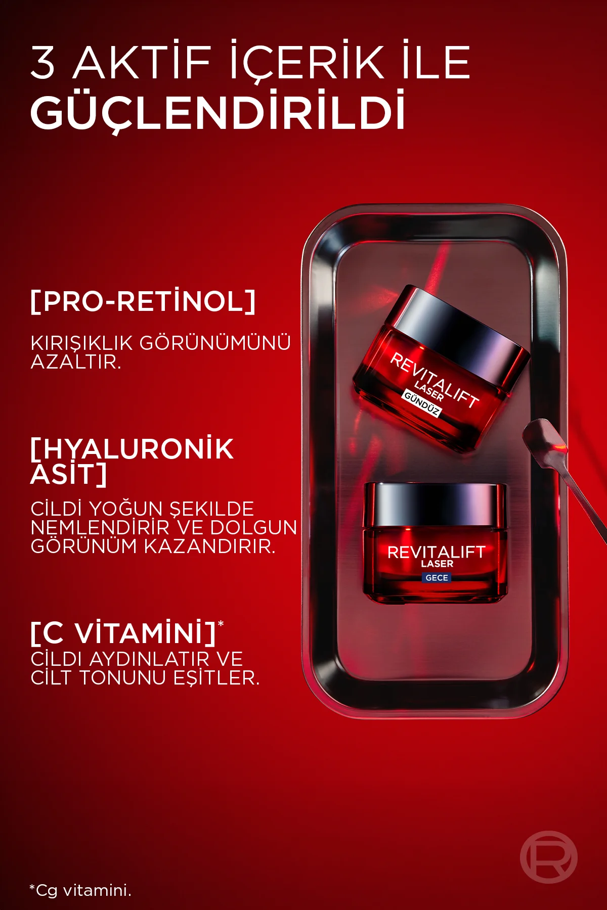 Revitalift Lazer Yoğun Yaşlanma Karşıtı Nemlendirici Gündüz & Gece Yüz Bakım Kremi 50ml 2'li Set Revitalift Lazer Yoğun Yaşlanma Karşıtı Nemlendirici Gündüz & Gece Yüz Bakım Kremi 50ml 2'li Set