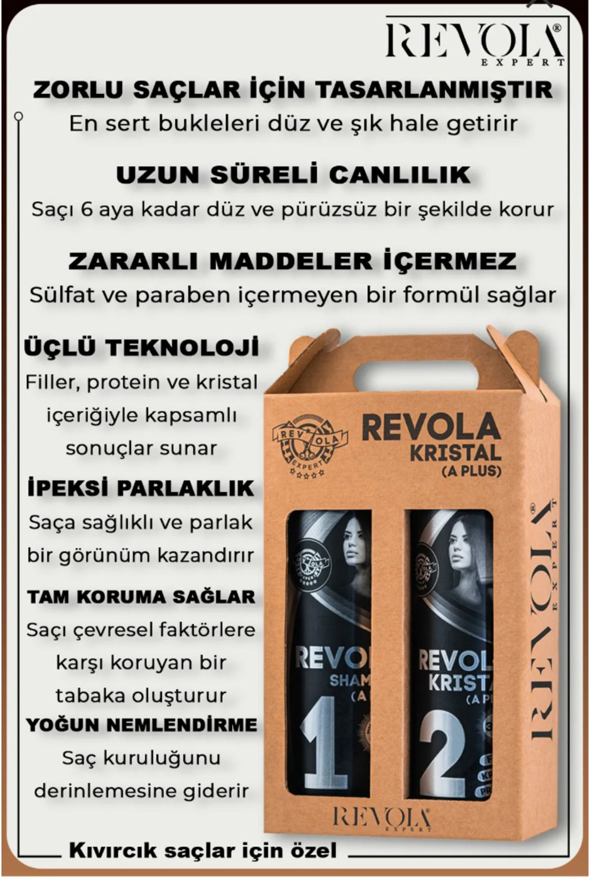 Revaih Revola Keratin Set 1000Ml Kalici Fön Brezilya Fön