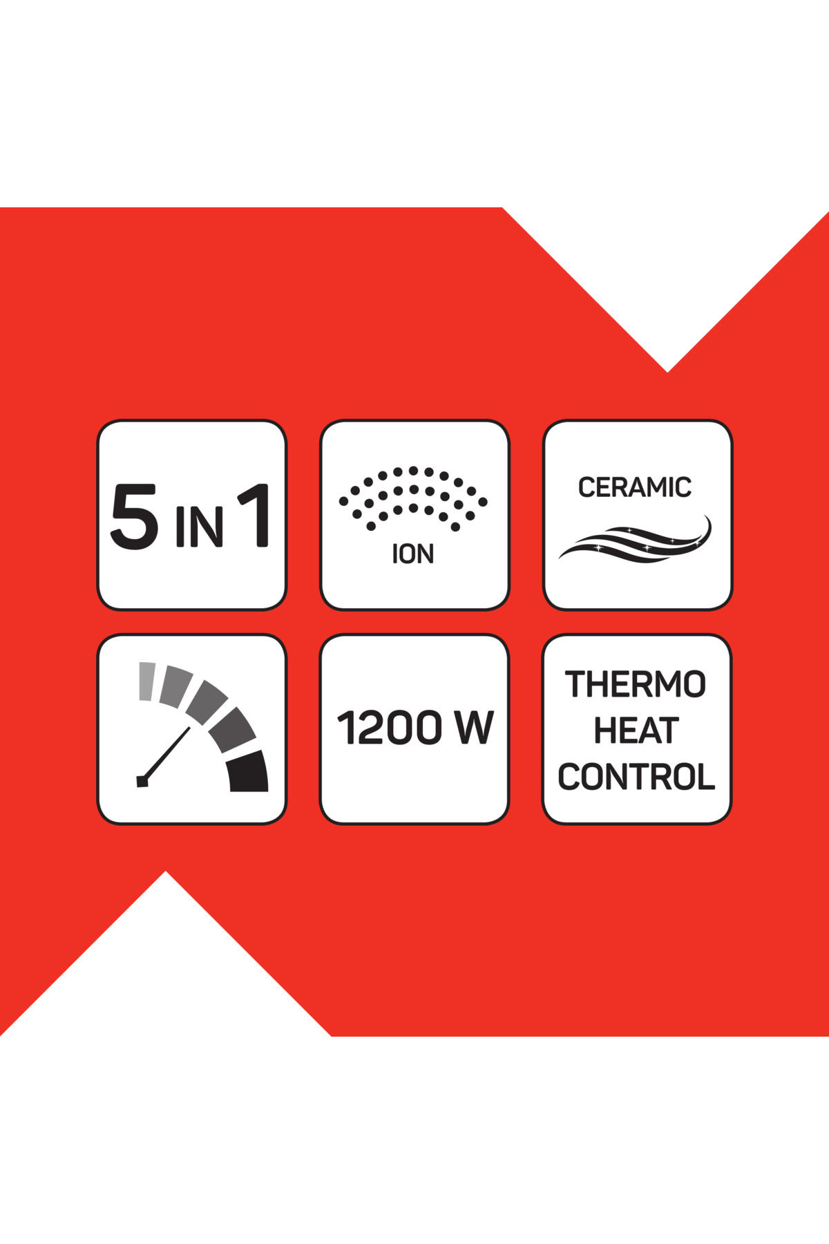 Revolution Hava Üflemeli 5'i 1 Arada Şekillendirici - AR5162