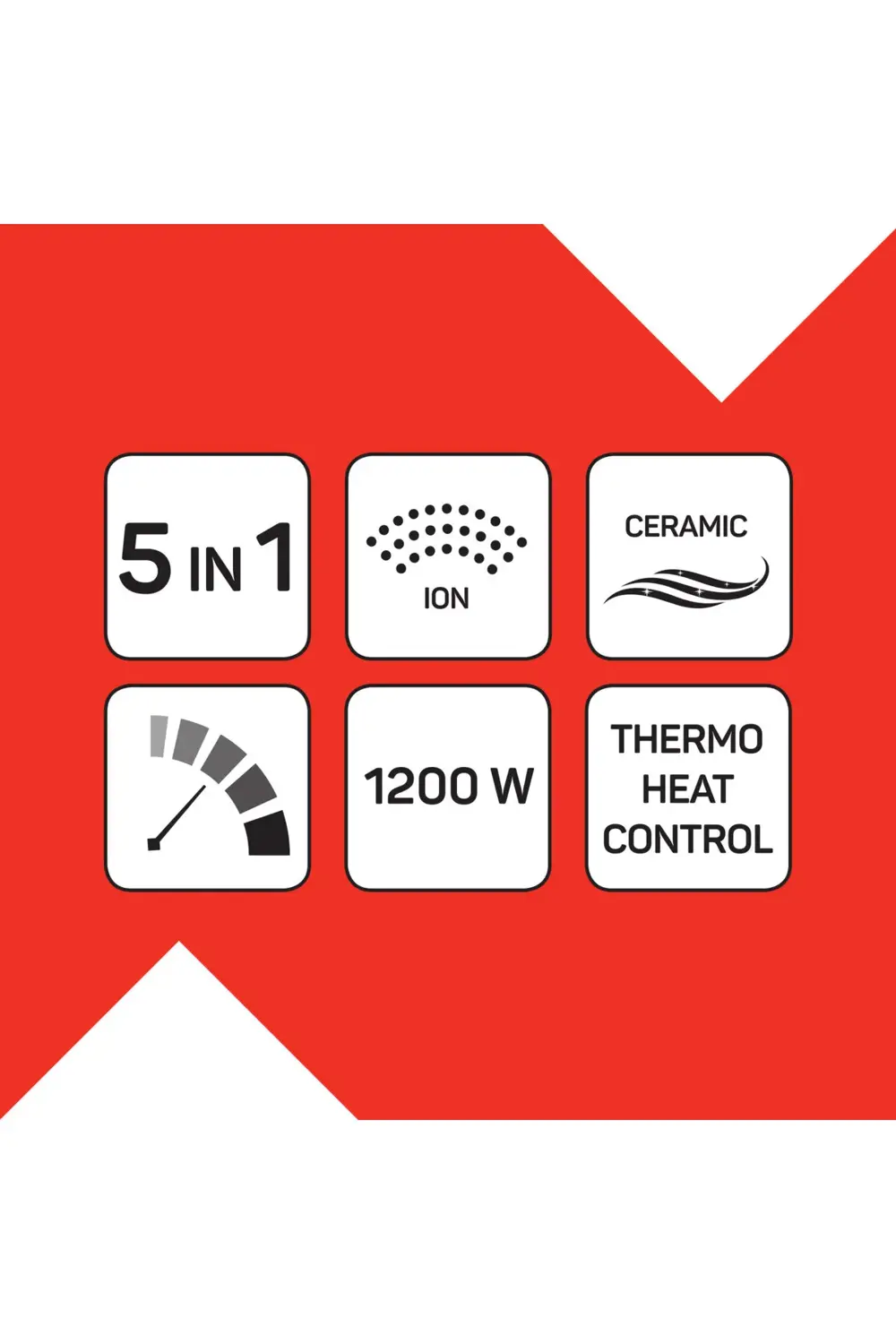 Revolution Hava Üflemeli 5'i 1 Arada Şekillendirici - AR5162