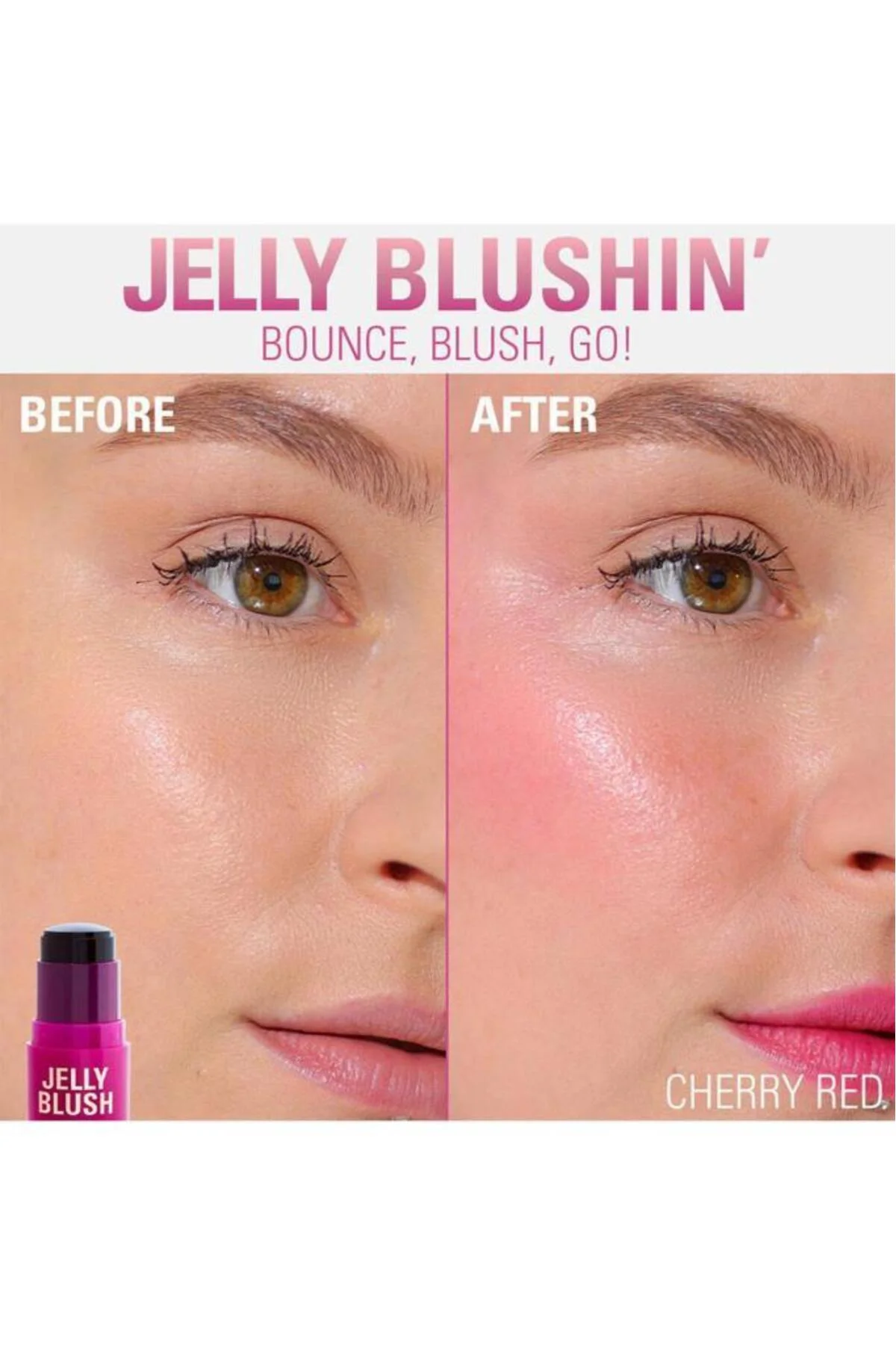 Revolutıon Jelly Lıp&Cheek Cherry Red Blush Stıck