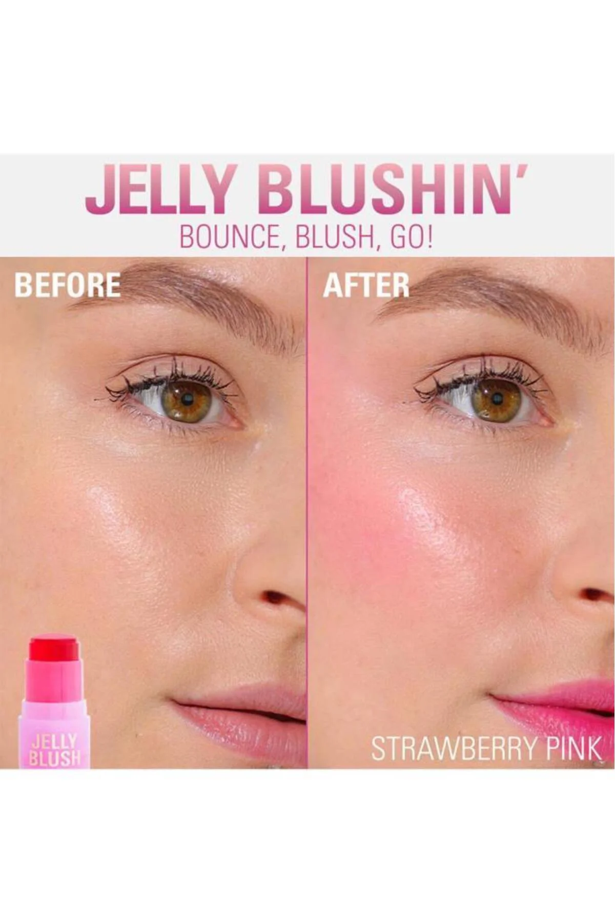 Revolutıon Jelly Lıp&Cheek Straw Pınk Blush Stıck