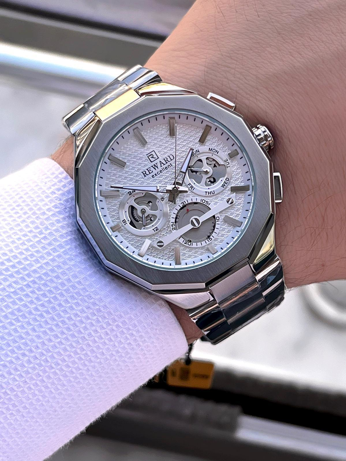 Reward Çelik Kordon 2 Yıl Garantili 5 Atm Suya Dayanıklı İç Fonks