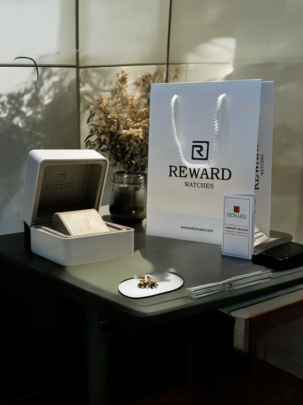 Reward Çelik Kordon 5 Atm Suya Dayanıklı Takvimli Kadran 2 Yıl Ga