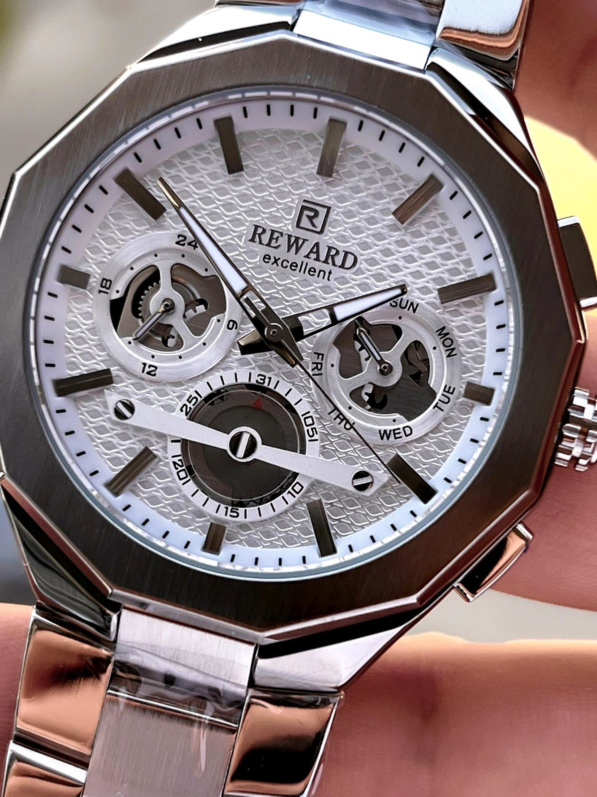 Reward Çelik Kordon 2 Yıl Garantili 5 Atm Suya Dayanıklı İç Fonks