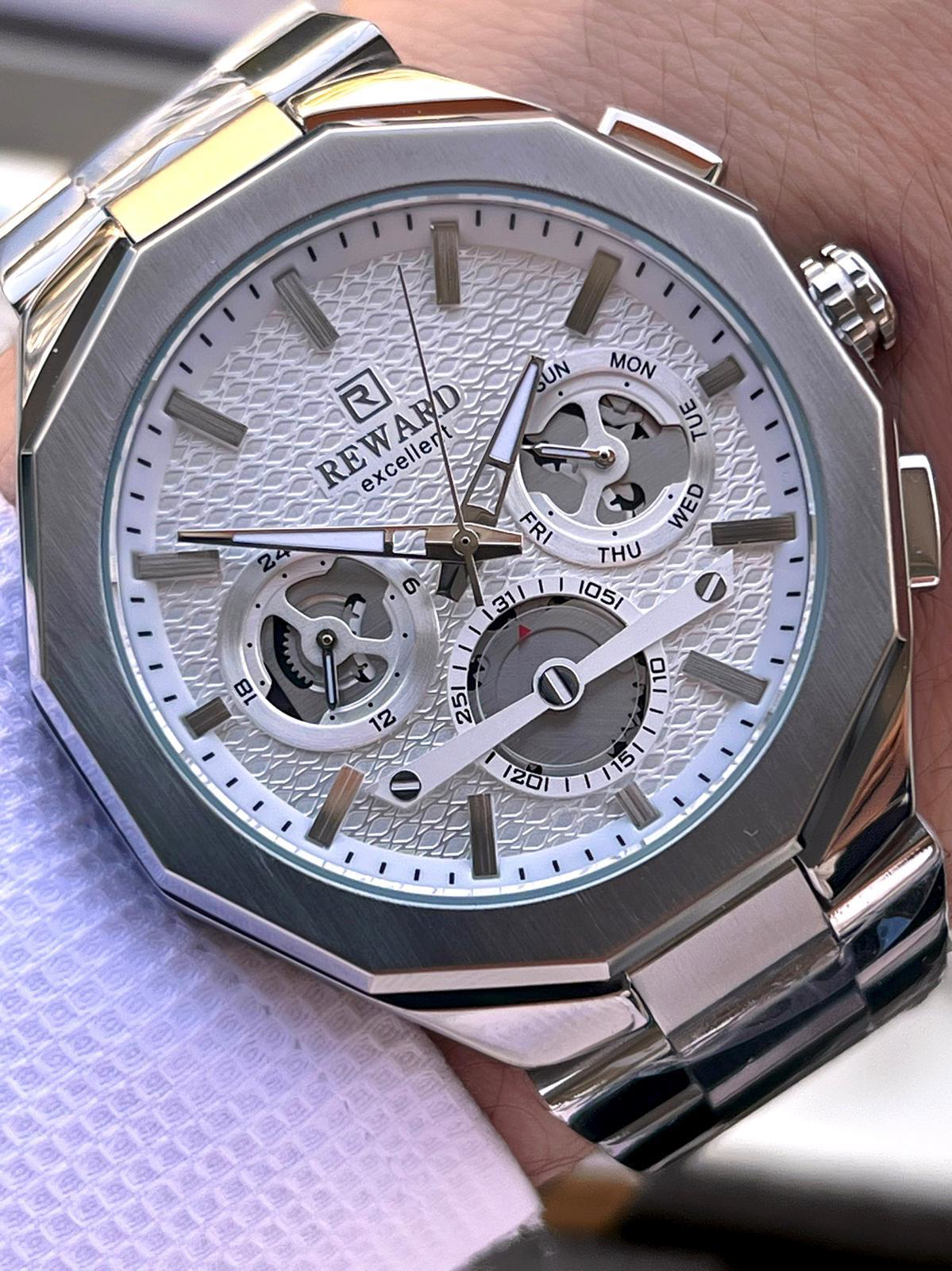 Reward Çelik Kordon 2 Yıl Garantili 5 Atm Suya Dayanıklı İç Fonks