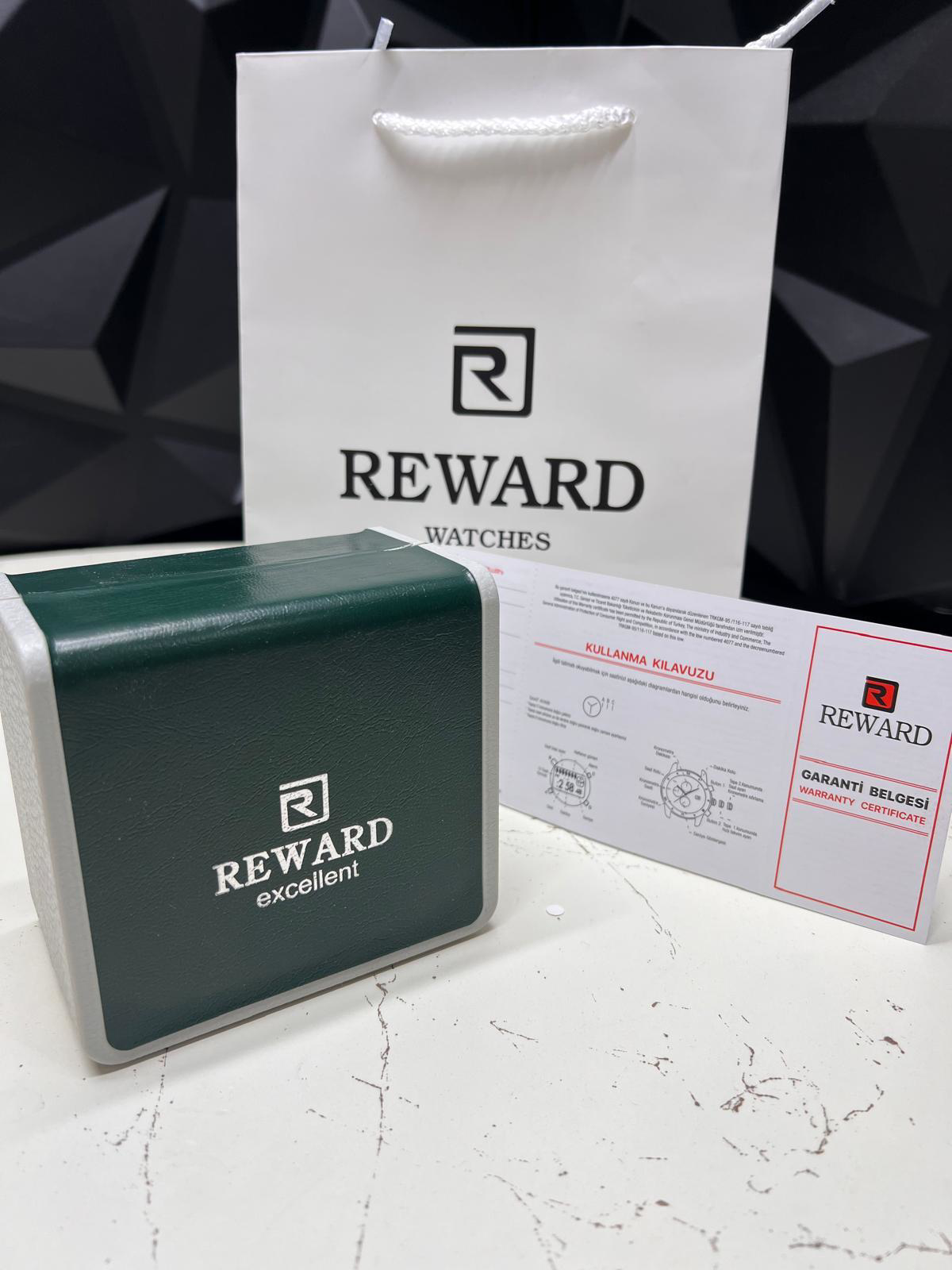 Reward Gold/Yeşil Otomatik Mekanizma Çelik Kordon 5 Atm Suya Daya Reward Gold/Yeşil Otomatik Mekanizma Çelik Kordon 5 Atm Suya Daya