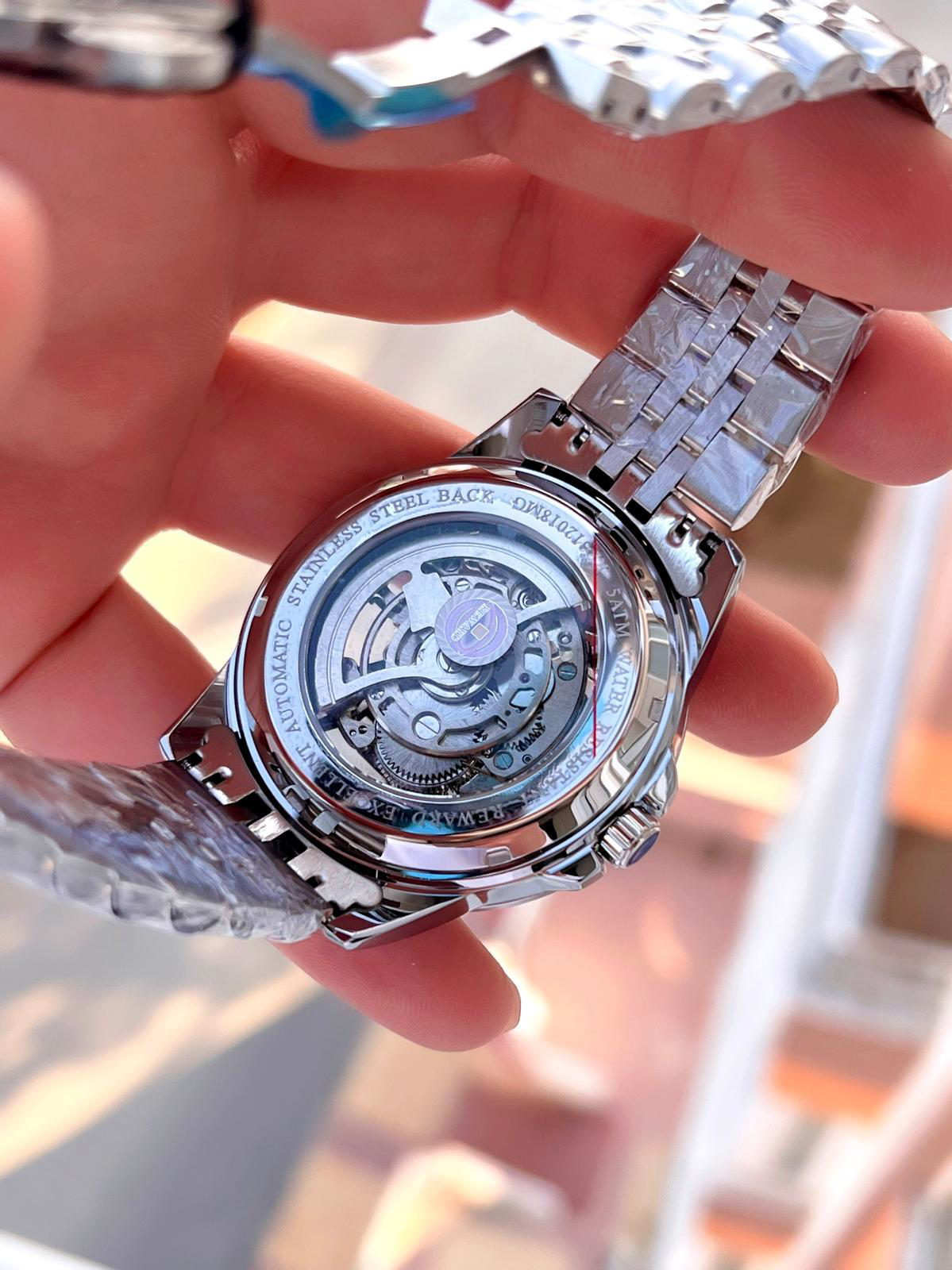 Reward Özel Tasarım Otomatik Mekanizma Çelik Kordon 5 Atm Suya Da