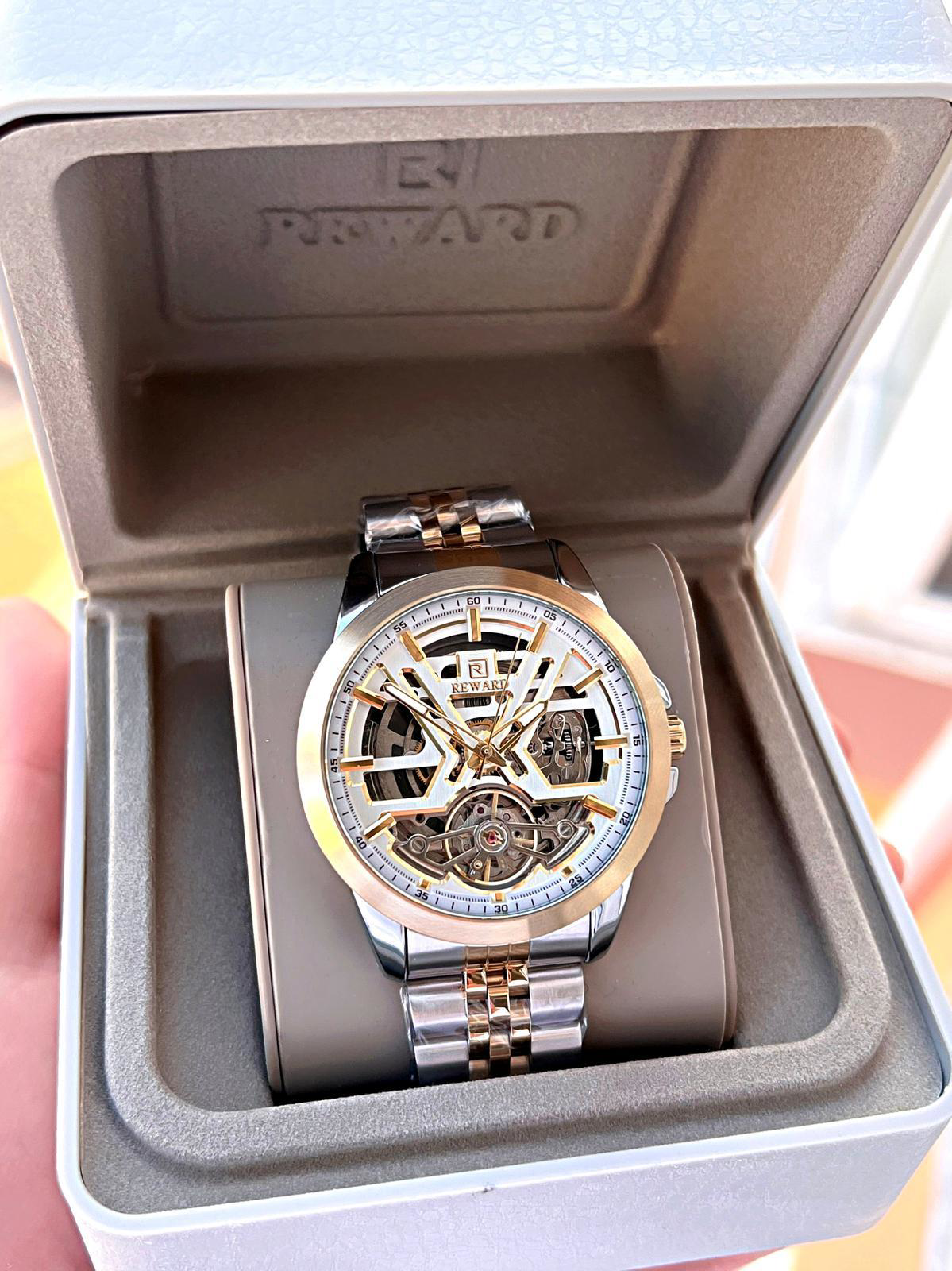 Reward Özel Tasarım Otomatik Mekanizma Çelik Kordon 5 Atm Suya Da