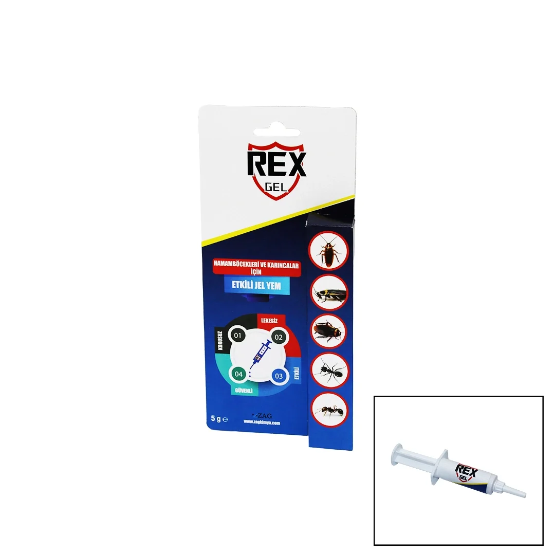 Rex Gel Hamamböceği Ve Karınca Jeli - Şırınga5gr Bx40 Fiyatı, Yorumları ve Özellikleri