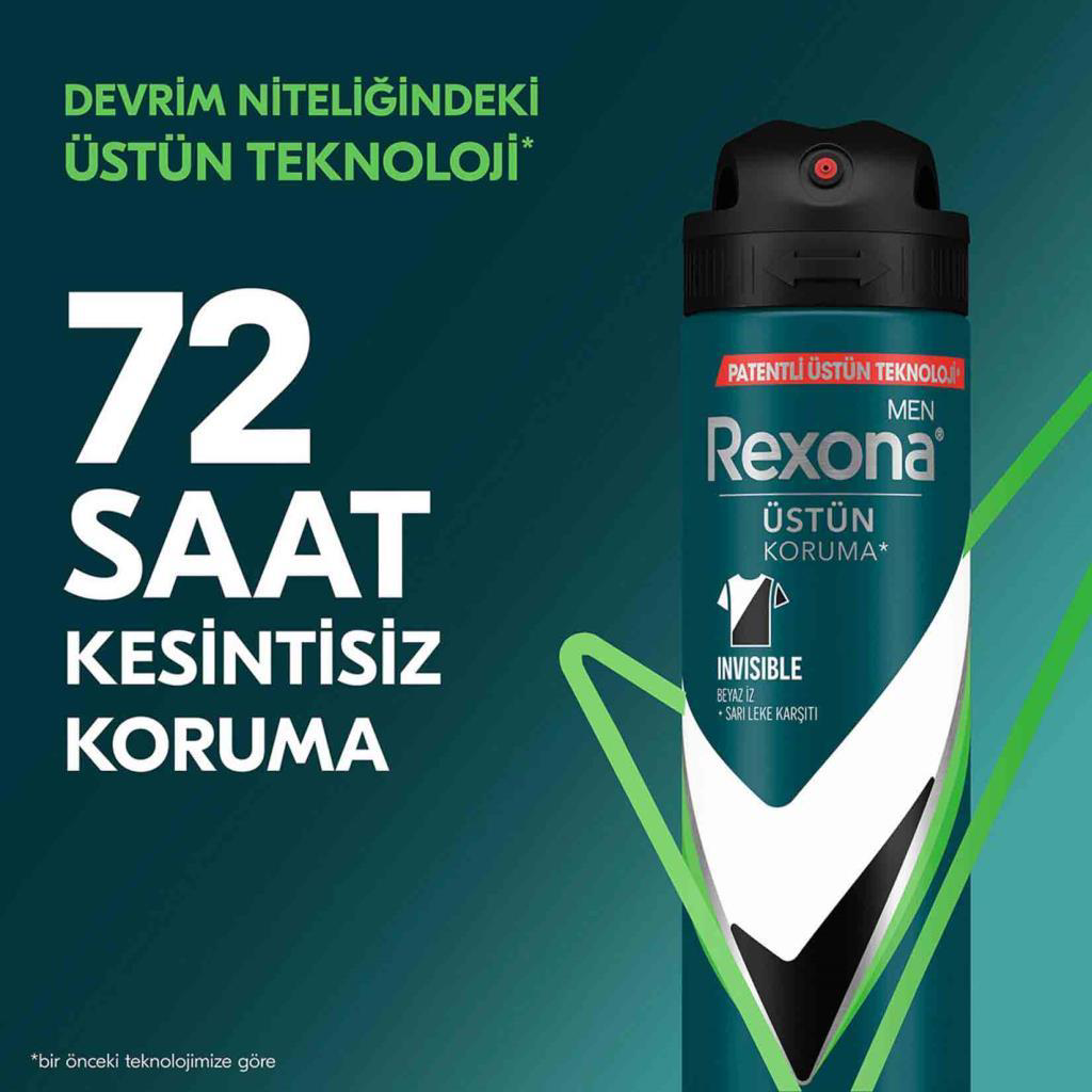 Rexona Men Deo 150 ml Mint Fresh Invisible 72 Saat Kesintisiz Kor Rexona Men Deo 150 ml Mint Fresh Invisible 72 Saat Kesintisiz Kor