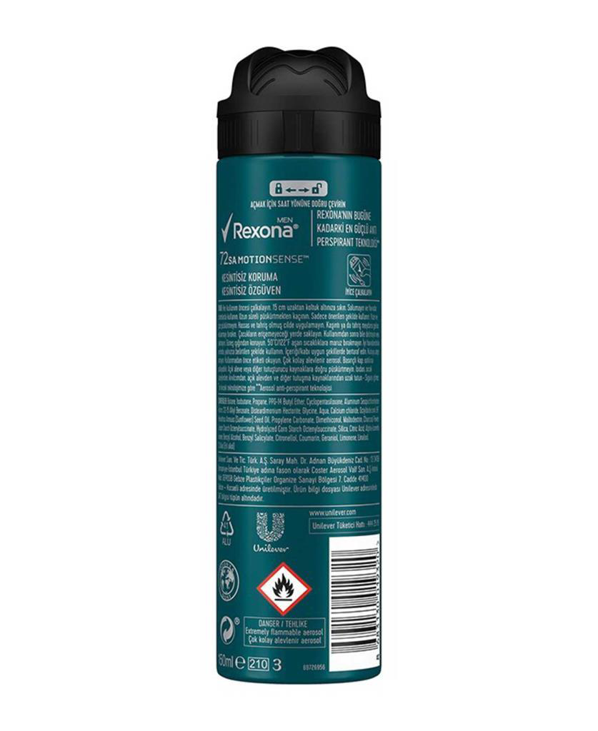 Rexona Men Deo 150 ml Kömür Detox 72 Saat Kesintisiz Koruma