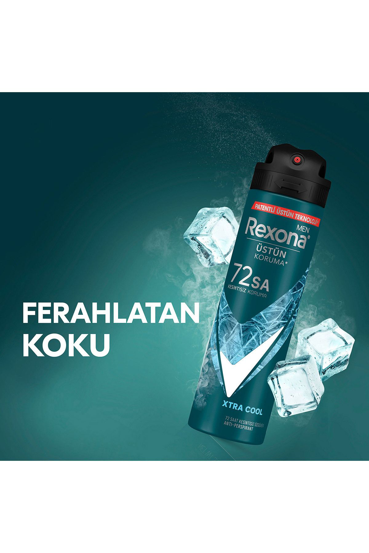 Rexona Men Erkek Sprey Deodorant Xtra Cool 72 Saat Kesintisiz Üst