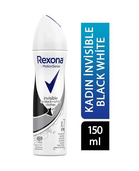 Rexona Women Deo 150 ml Invisible On Black+White Clohes x7 Etki 4