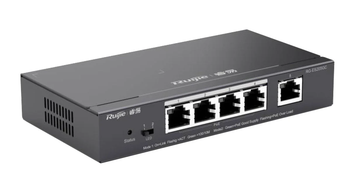 REYEE RG-ES205GC 5 PORT 10/100/1000 YONETILEBILIR SWITCH REYEE RG-ES205GC 5 PORT 10/100/1000 YONETILEBILIR SWITCH