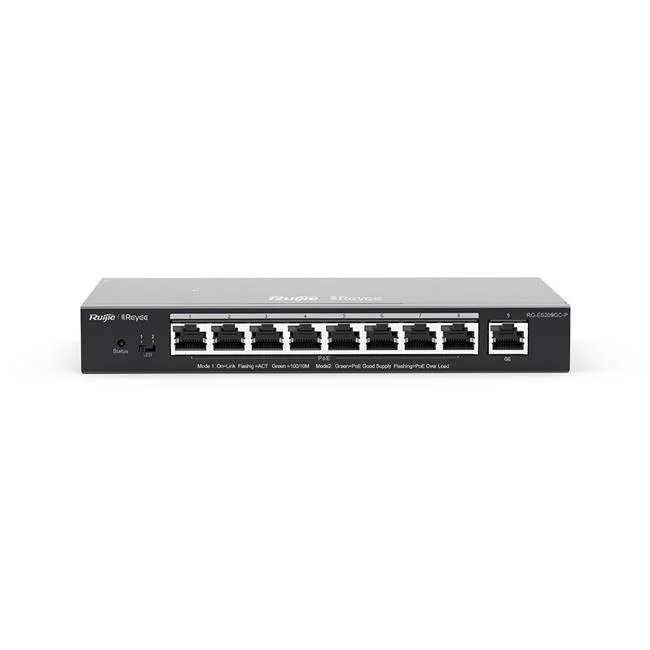 REYEE RG-ES209GC-P 9PORT GIGABIT SWITCH 8P POE 120W REYEE RG-ES209GC-P 9PORT GIGABIT SWITCH 8P POE 120W