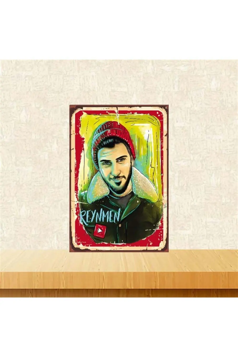 Reynmen Tasarımlı 20-30 Cm Retro Ahşap Poster