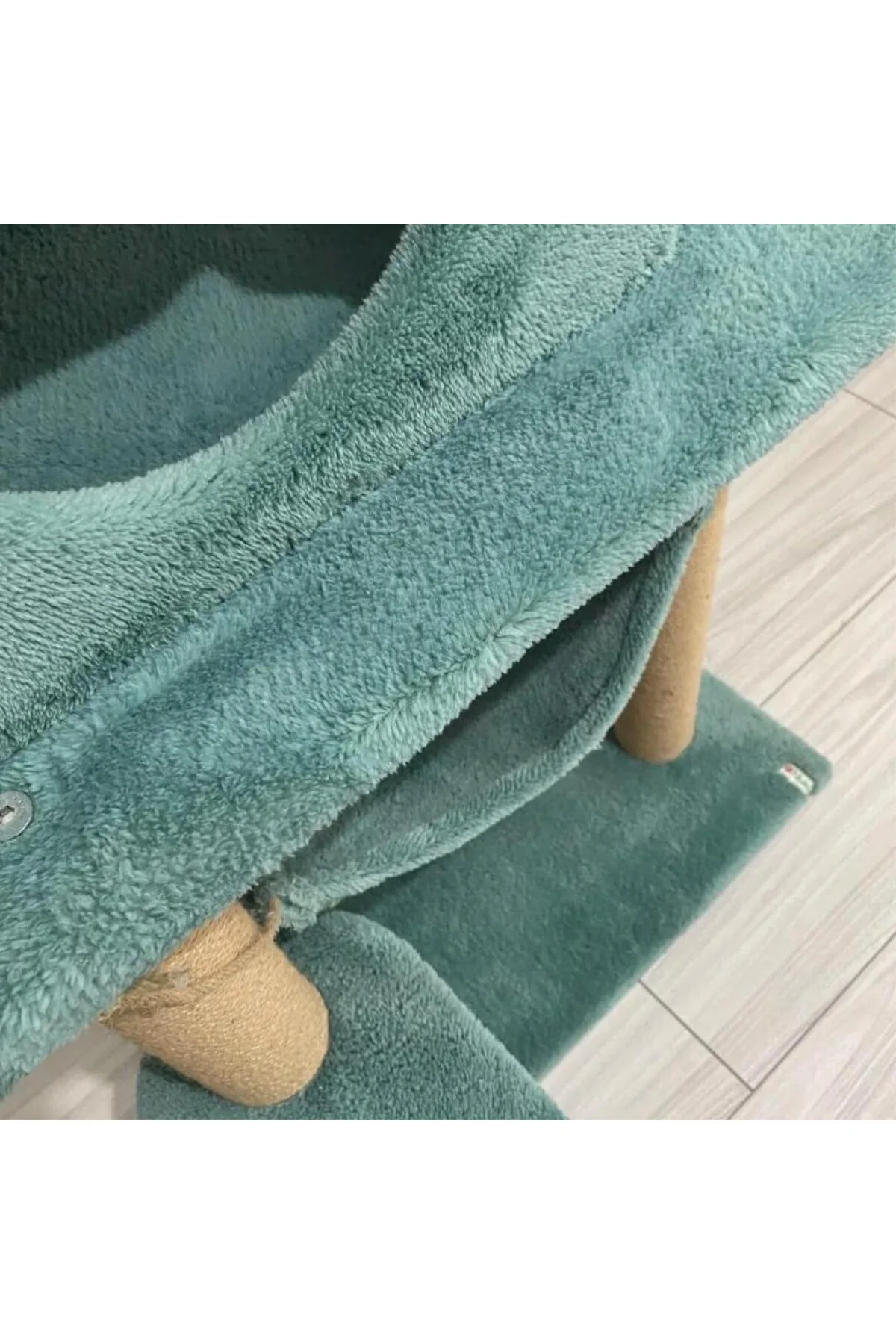 Reyo Pet S9 Kedi Tırmalama Kulesi Platformlu 124 cm Turkuaz