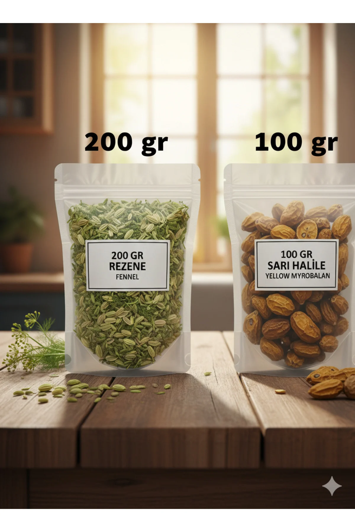 Rezene ve Sarı Halile Seti | 200 Gr Rezene + 100 Gr Sarı Halile | –Doğal, Katkısız, Taze Rezene ve Sarı Halile Seti | 200 Gr Rezene + 100 Gr Sarı Halile | –Doğal, Katkısız, Taze