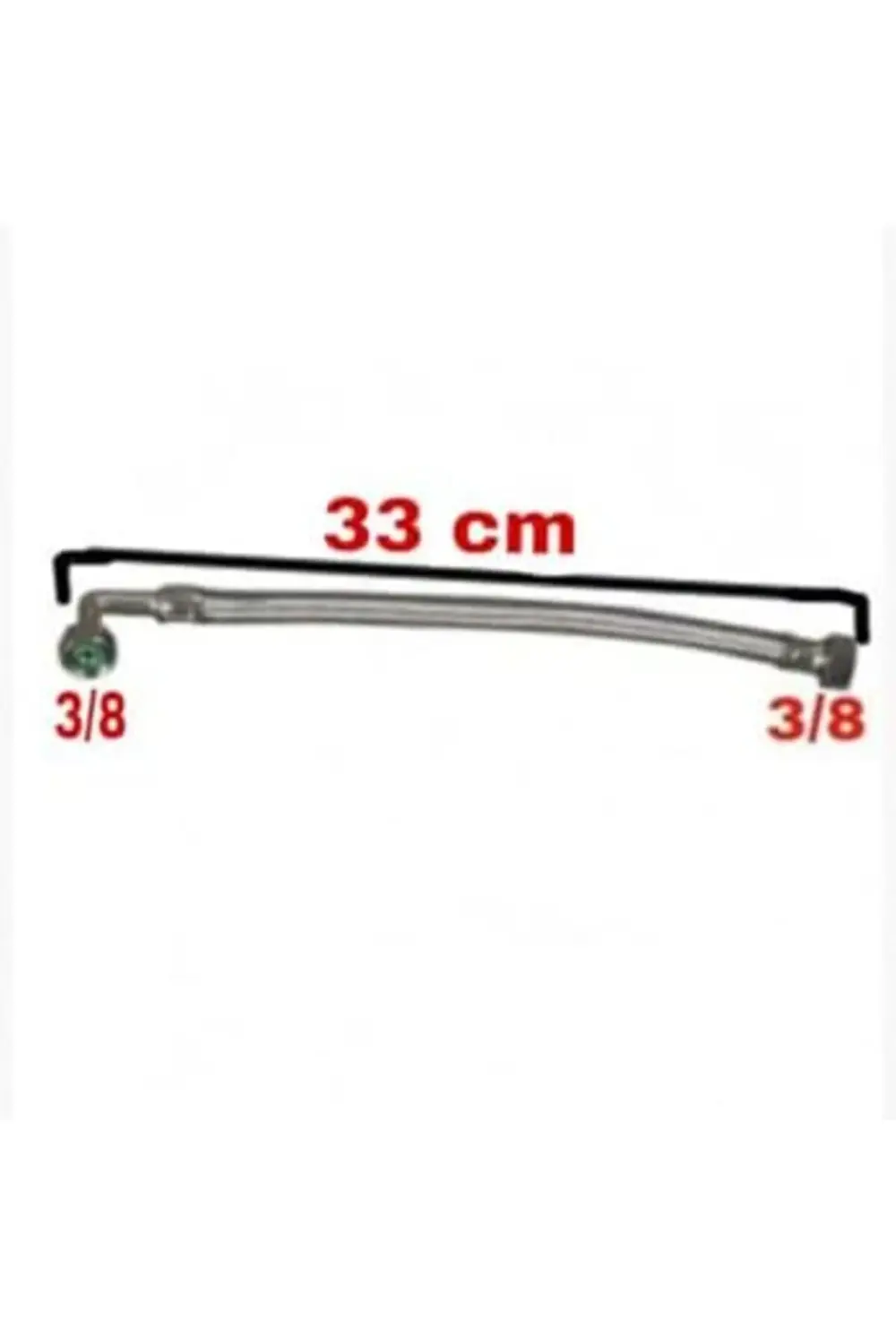 Rezervuar dirsekli şamandıra bağlantı fleksi 3/8-3/8 33 cm…