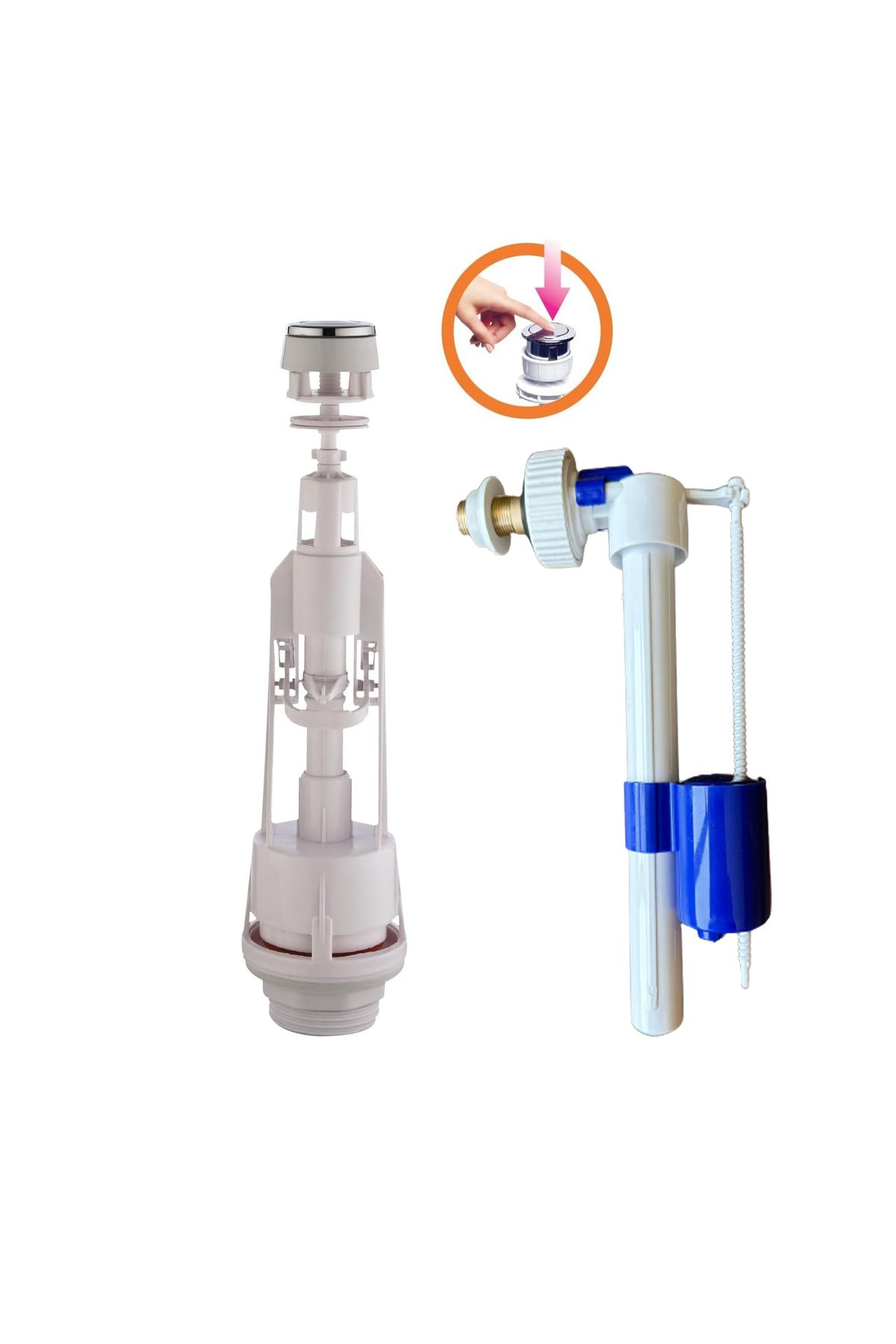 Purvien Rezervuar İç Takım Yandan Çıkışlı Pirinç Başlıklı Rezervuar İç Ta