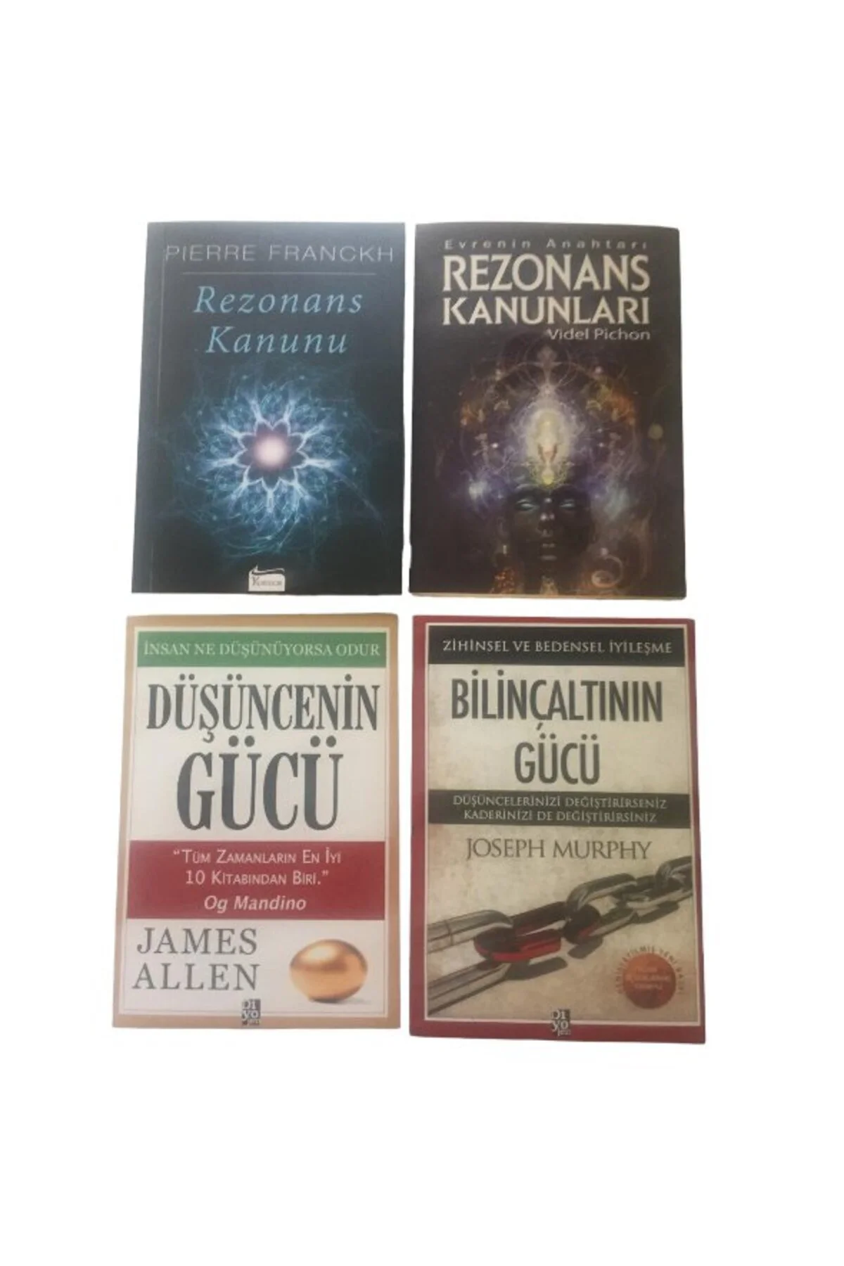 REZONANS KANUNU-EVRENIN ANAHTARLARI REZONANS KANUNLARI-DUSUNCENIN GUCU-BILINCALTININ GUCU 4SET