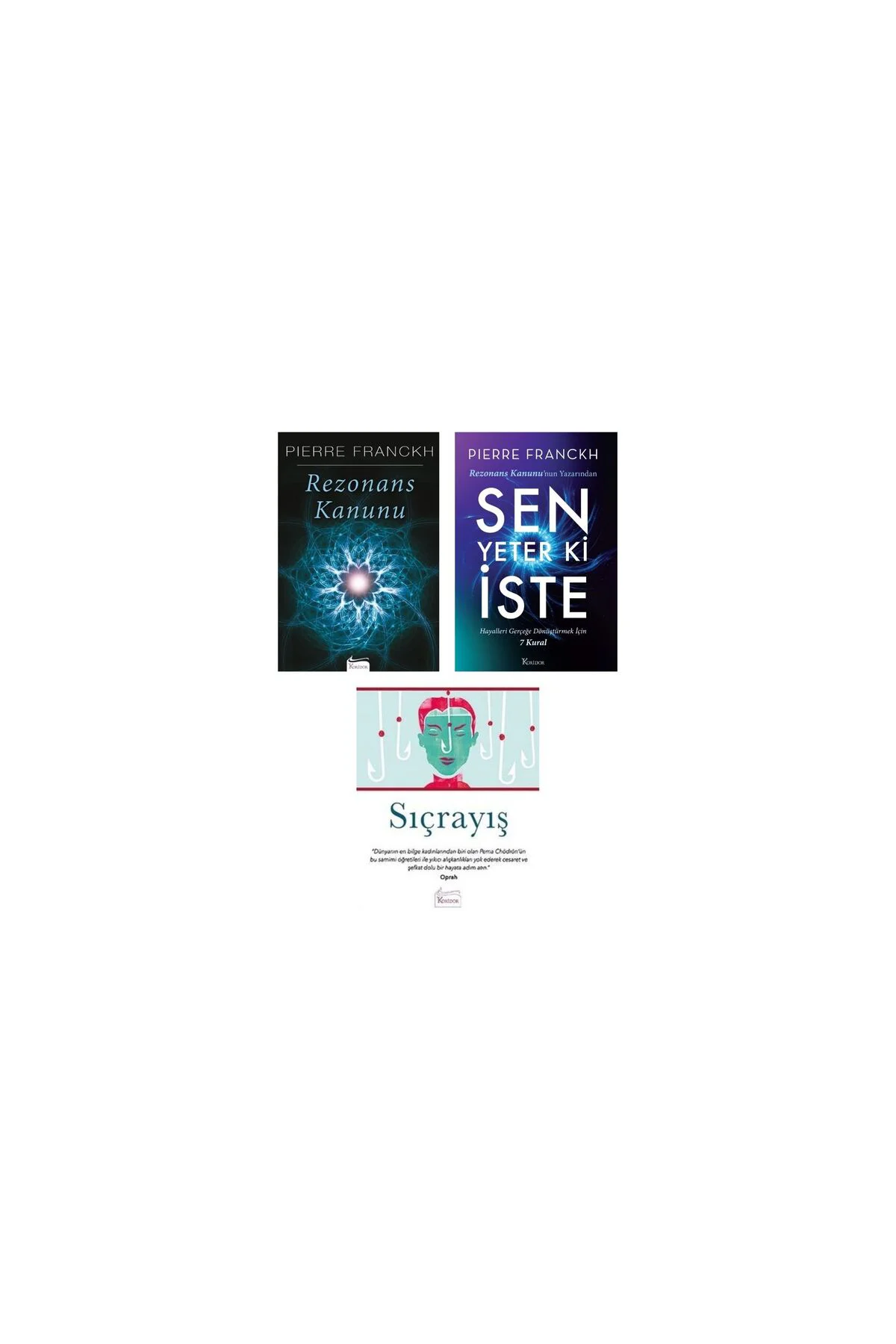 Rezonans Kanunu & Sen Yeter ki İste & Sıçrayış / Koridor Yayıncılık / 3 kitap set