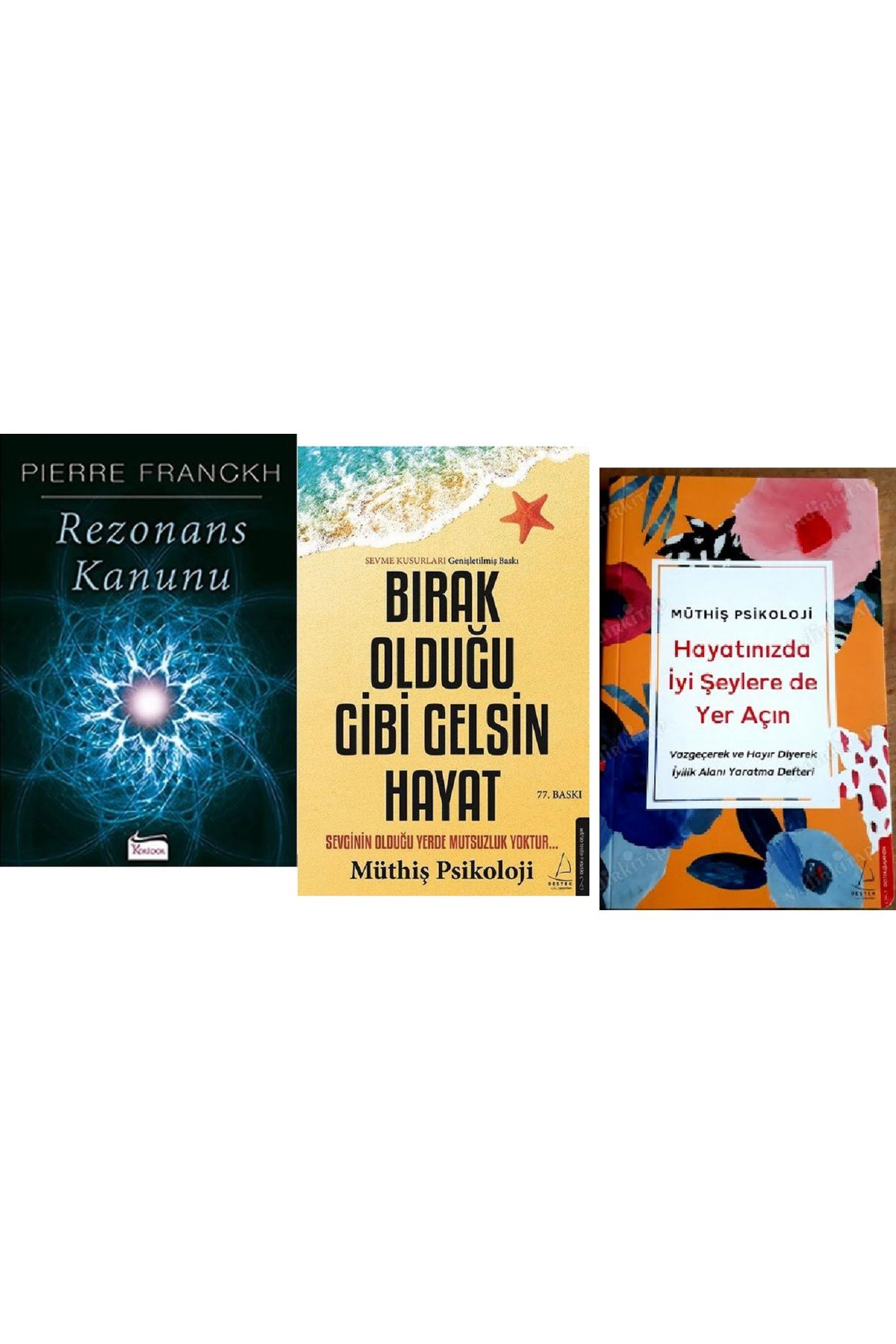 Rezonans Kanunu + Bırak Olduğu Gibi Gelsin Hayat + Müthiş Psikoloji Defter Hediyeli Set