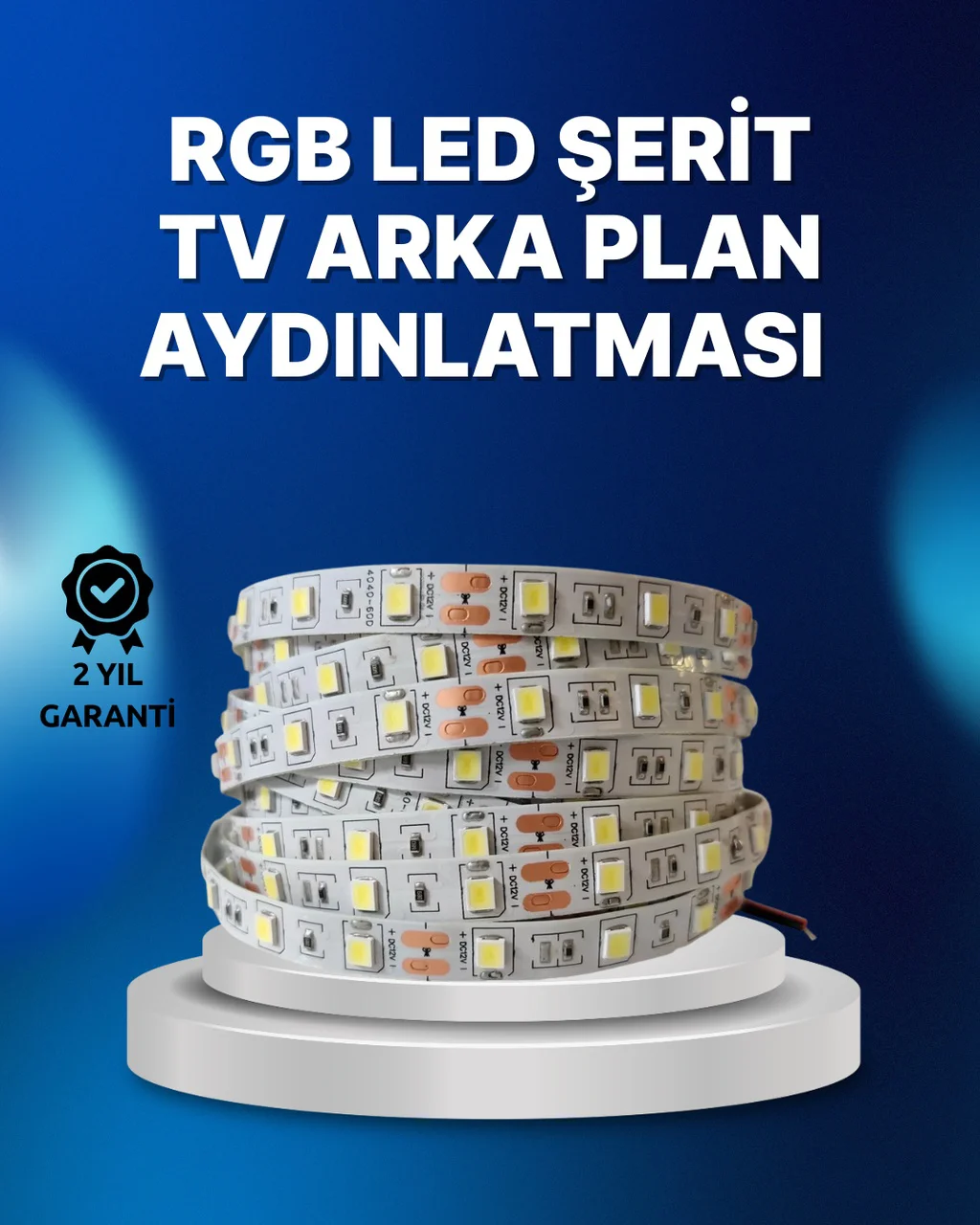 Rf Kumandalı Renk Değiştiren Tv Led Şerit 2mt - Lisinya Diğer