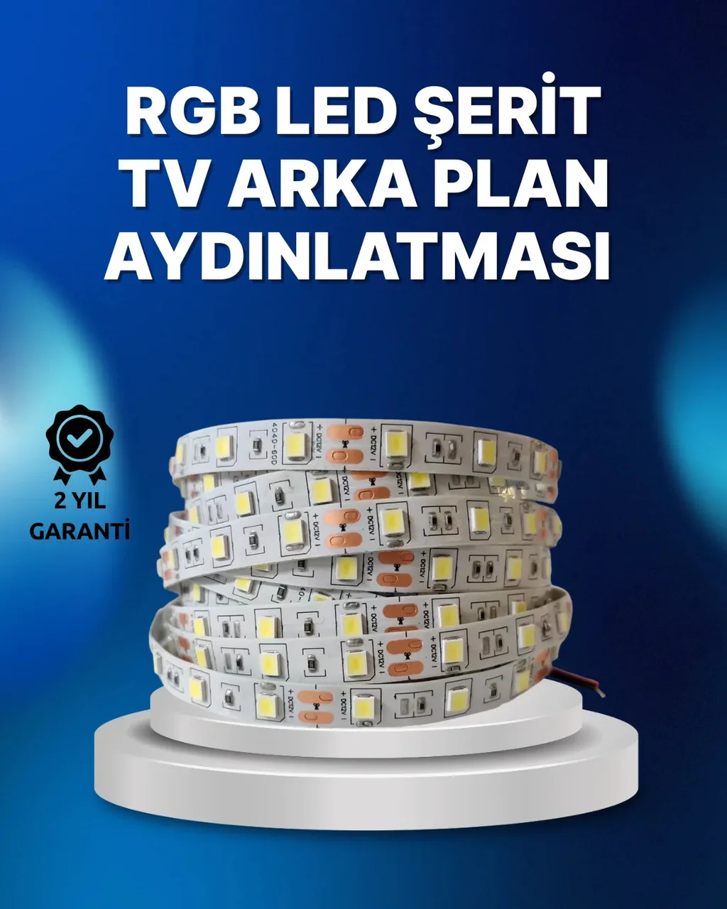 Rf Kumandalı Renk Değiştiren Tv Led Şerit 2mt Diğer