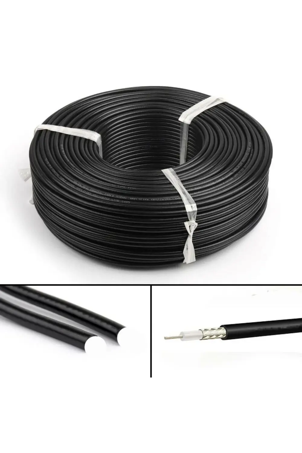 Rg 58 50 Ohm Telsiz Kablosu 1 Metre Yaesu Icom Kenwood Cb Telsizl