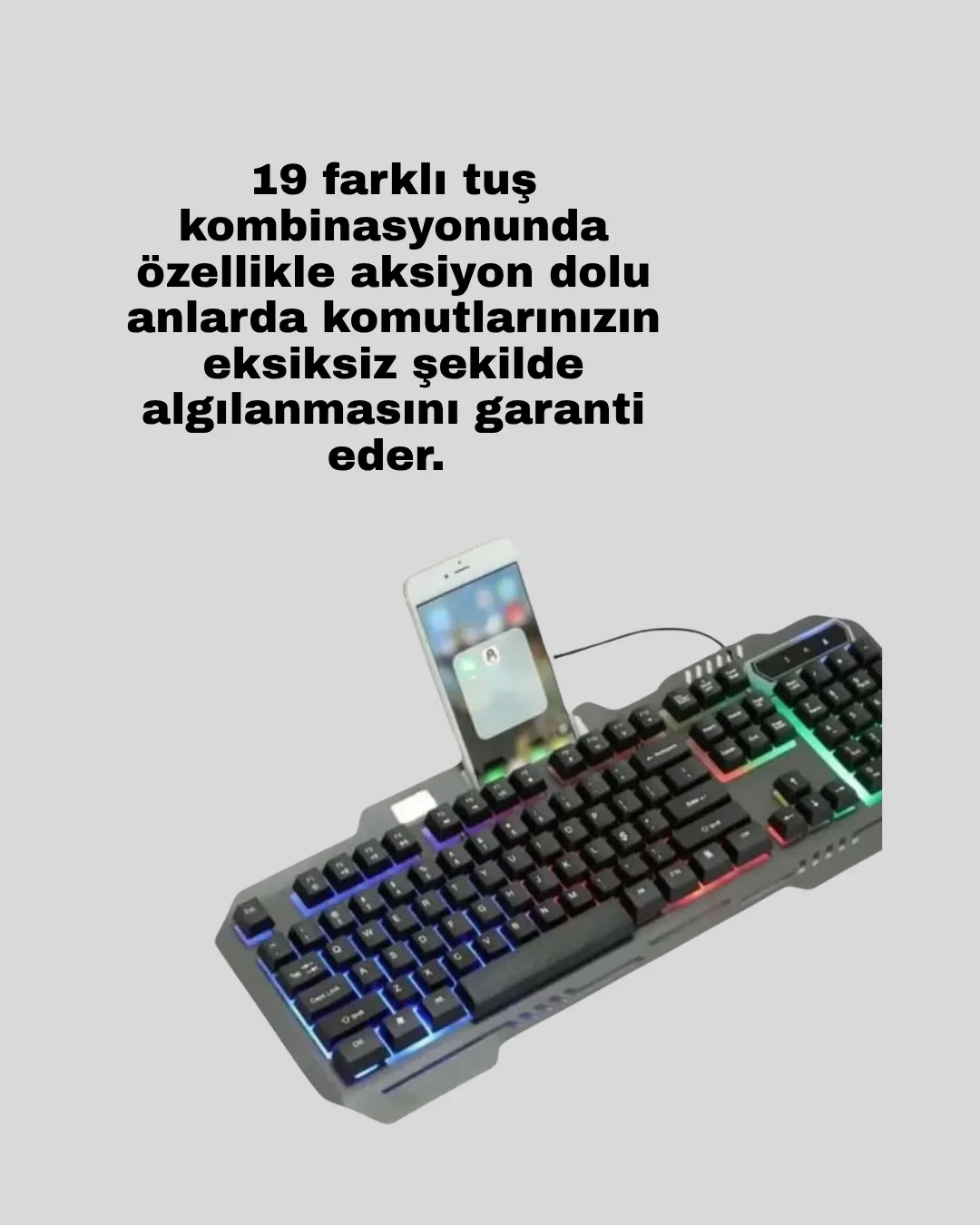 RGB Aydınlatmalı Oyuncu Klavye Mouse – Mekanik Hissiyat, Maksimum Kontrol