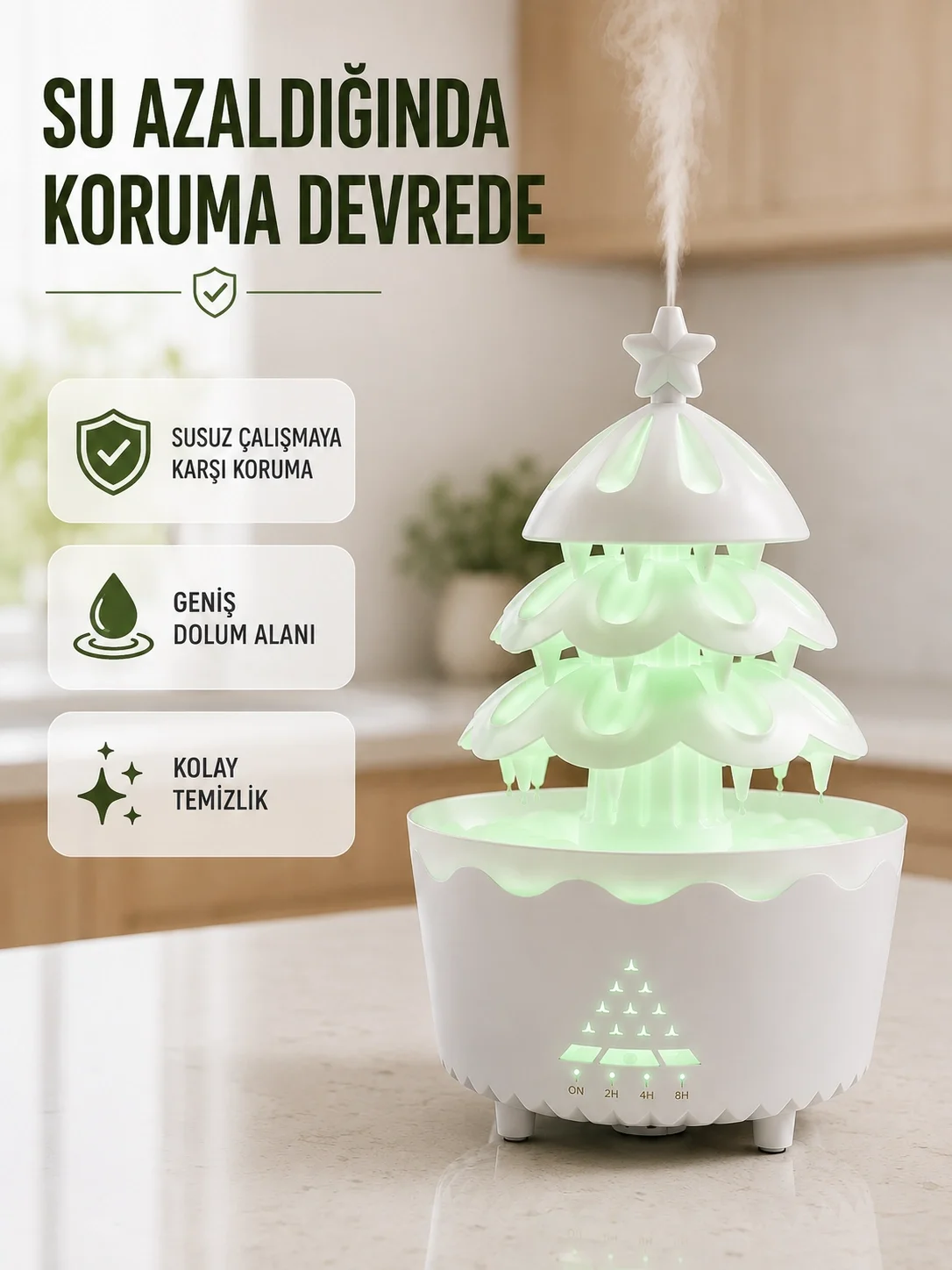 RGB Aydınlatmalı Şans Ağacı Aromaterapi Difüzörü 250 ML Hava Nemlendirici Fiyatı, Yorumları ve Özellikleri