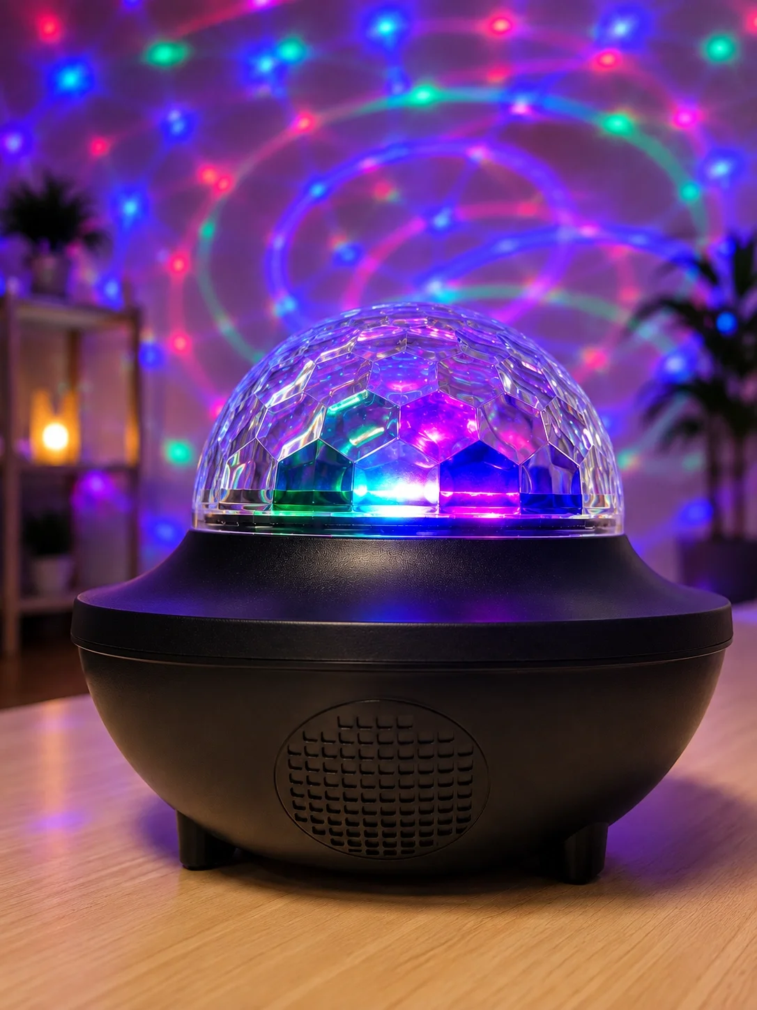 RGB Bluetooth Disko Lambası Dahili Hoparlörlü Müzikli Parti Işığı USB ve TF Kartlı Fiyatı, Yorumları ve Özellikleri
