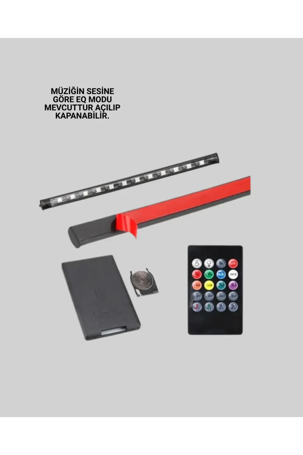 RGB Geçişli 4 Parça Araç İçi Aydınlatma