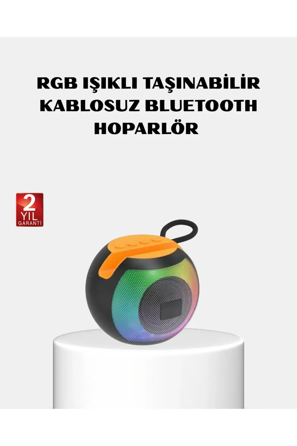 Kanonik Education Rgb İşıklı Bluetooth Hoparlör – 360° Stereo Ses Ve 8 Saat Çalma S