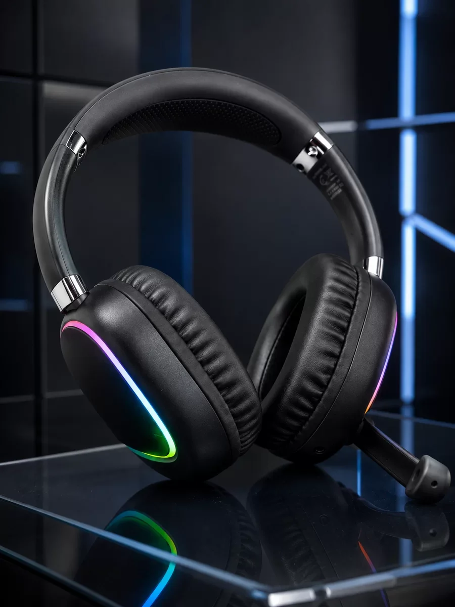 RGB Işıklı Bluetooth Mikrofonlu Kulaklık Uzun Süreli Kullanım Typ