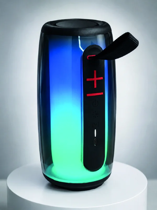 RGB Işıklı Bluetooth Hoparlör Güçlü Ses Type-C Şarjlı Taşınabilir Kablosuz Speaker