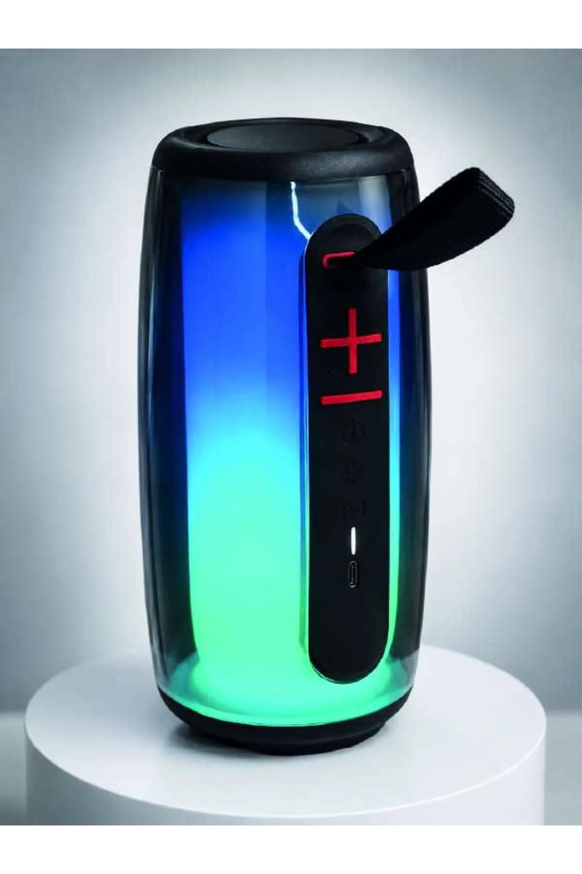 RGB Işıklı Bluetooth Hoparlör Güçlü Ses Type-C Şarjlı Taşınabilir Kablosuz Speaker - Görsel 2