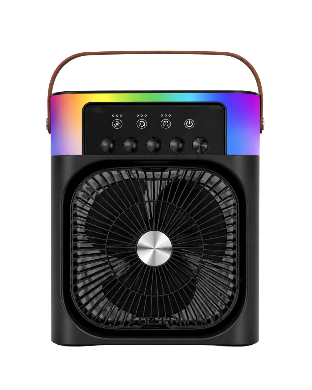 RGB Işıklı Buharlı Masaüstü Fan Sessiz Çalışan USB Şarjlı Taşınabilir Fan