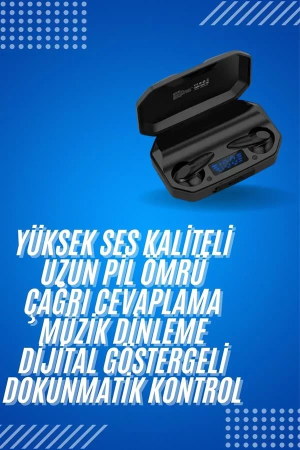 Rgb Işıklı Çift Mikrofonlu Siyah Profesyonel Oyuncu Kulaklığı Kablosuz Kulakiçi - Lisinya