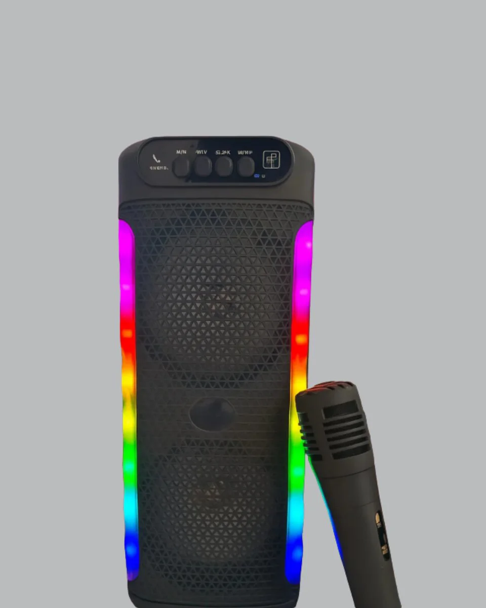 RGB Işıklı Hoparlör - Taşınabilir Bluetooth Ses Sistemi