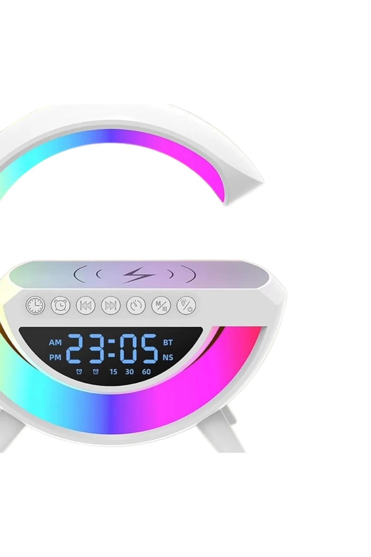 RGB Işıklı Kablosuz Hoparlör Bluetooth USB FM TF Kart Destekli