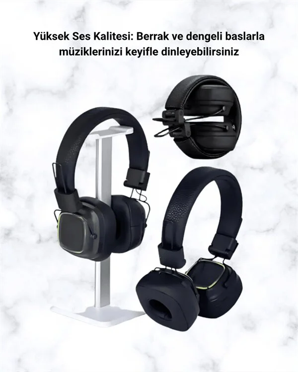 RGB Işıklı Katlanabilir Bluetooth 5.3 Kulak Üstü Kulaklık - Ritimle İlgili Her Şeyi Hissetmenin Yolu