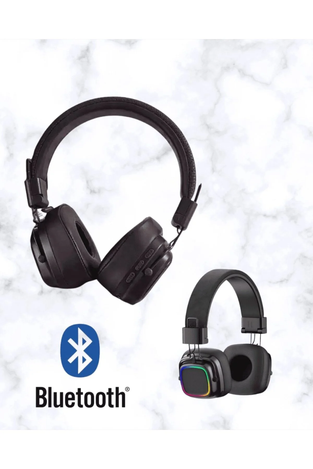 Rgb Işıklı Katlanabilir Bluetooth 5.3 Kulak Üstü Kulaklık