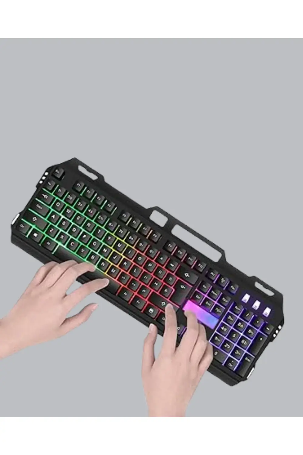 RGB Işıklı Oyuncu Klavye Mouse Seti – Türkçe Q, Ayarlanabilir DPI