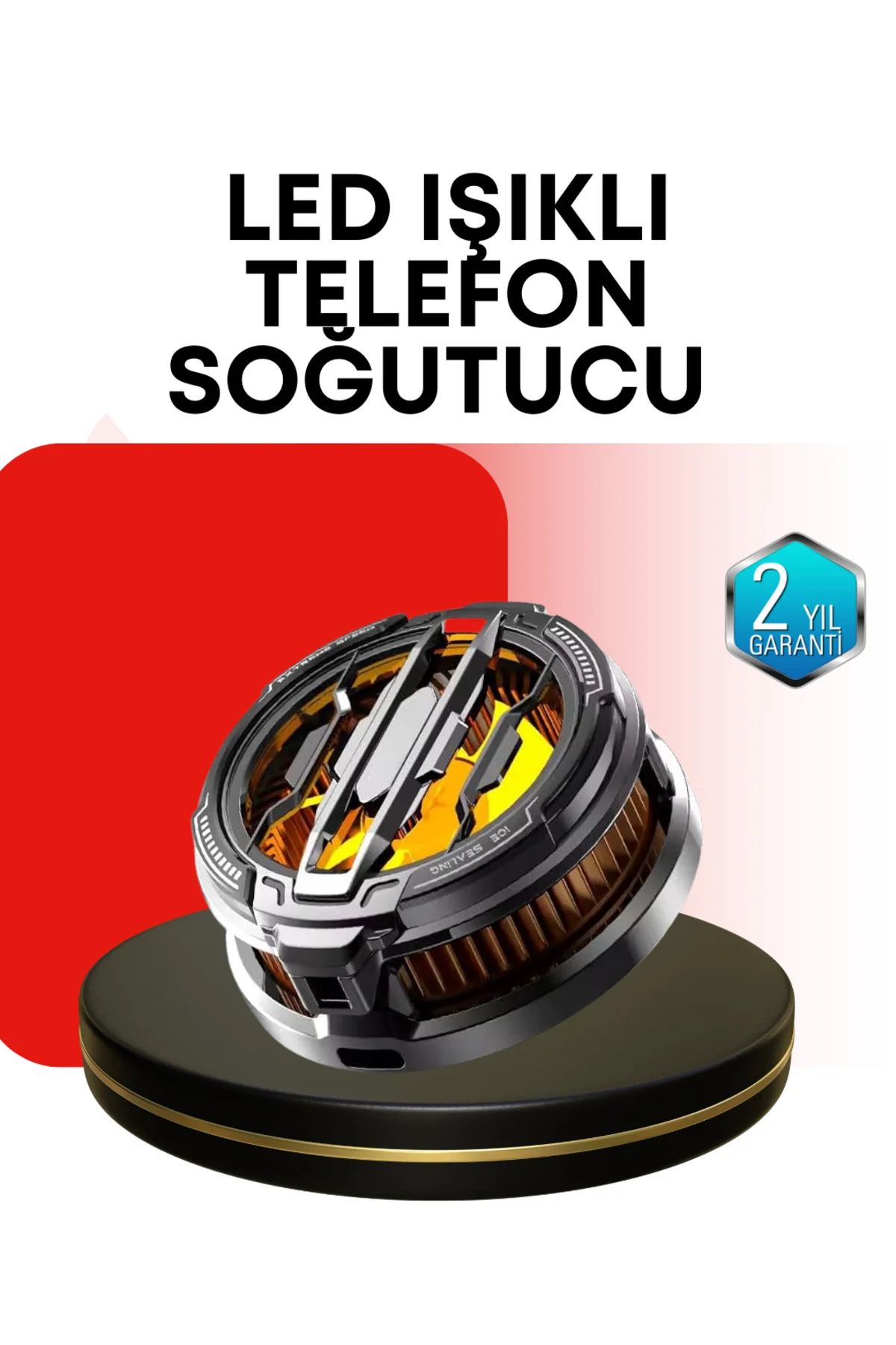 RGB Işıklı Sessiz Fanlı Telefon Soğutucu