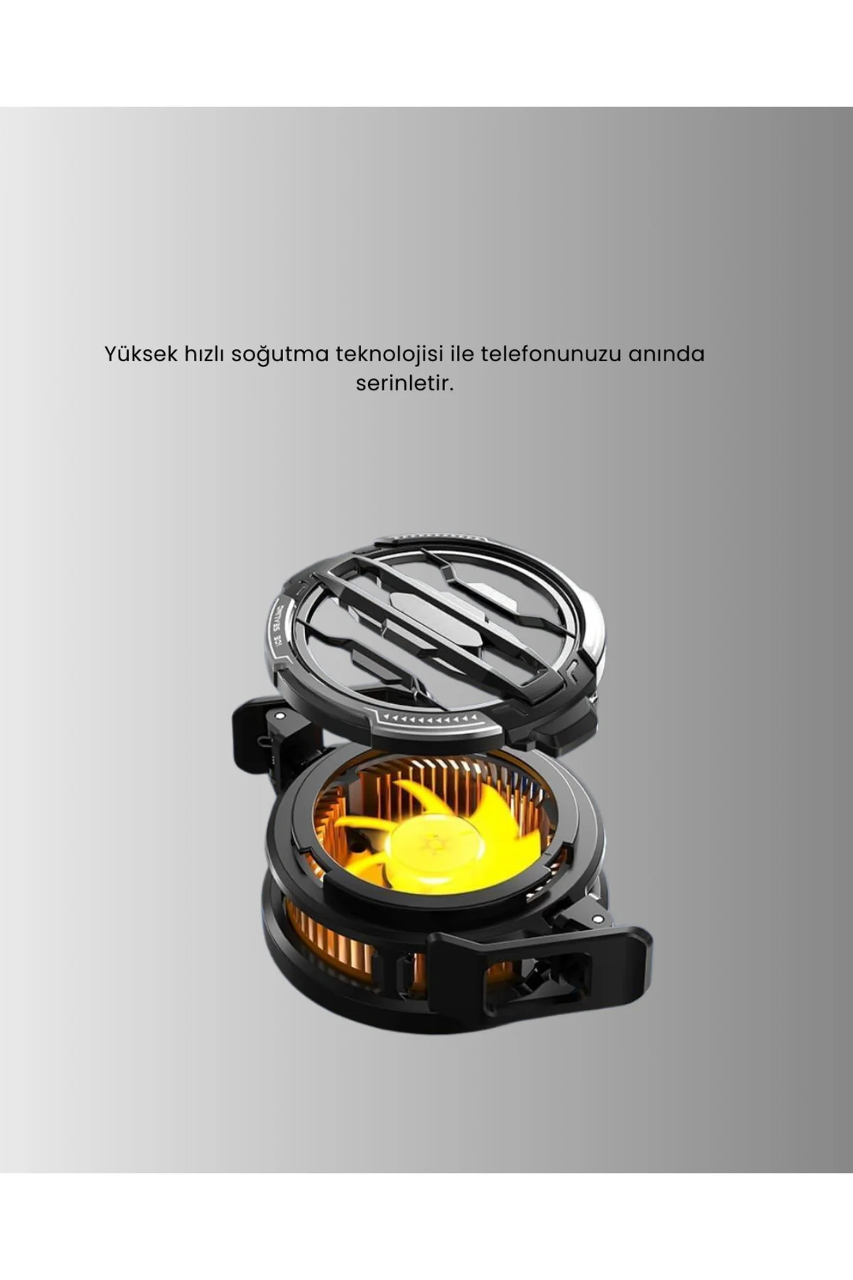 RGB Işıklı Sessiz Fanlı Telefon Soğutucu